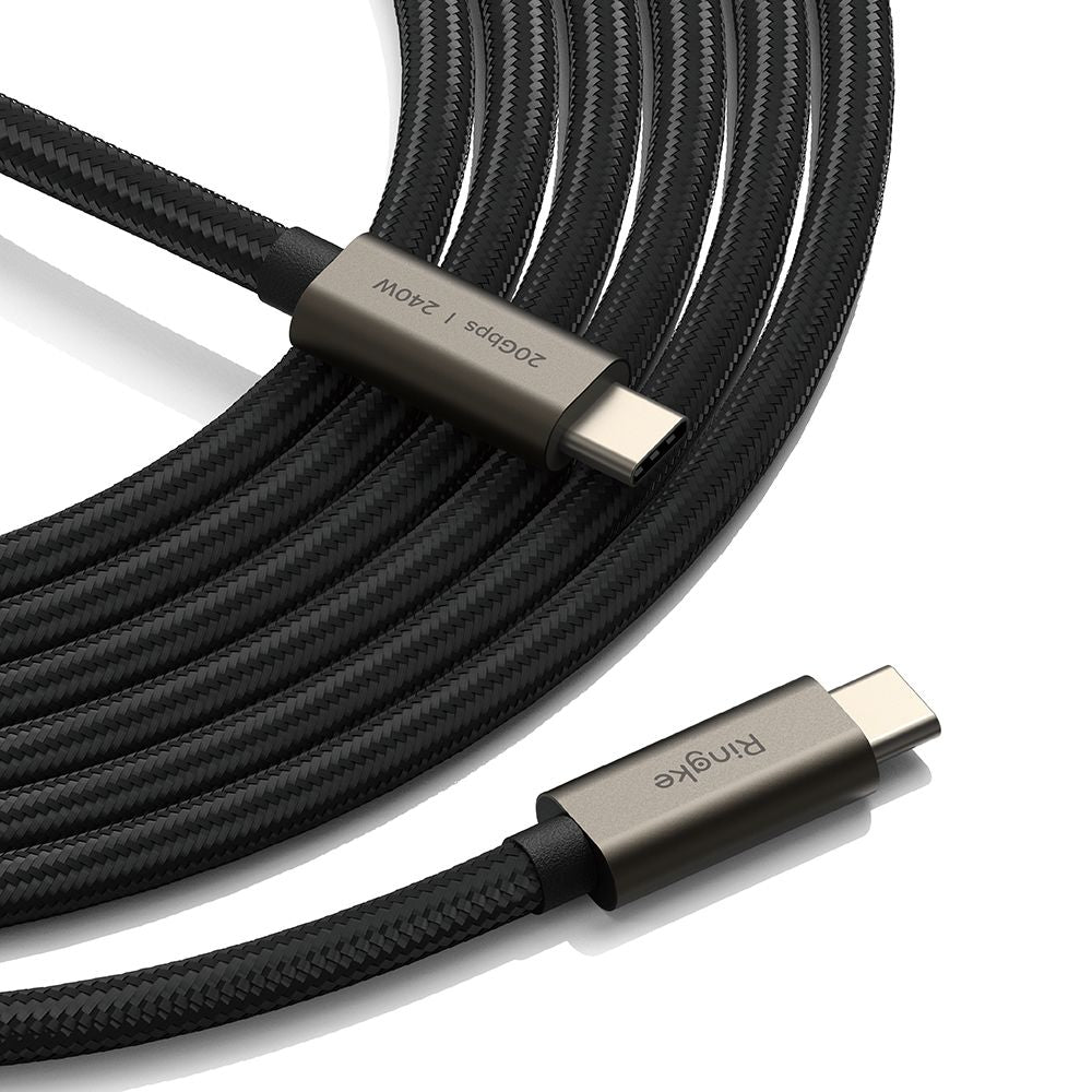 Kabel za podatke i punjenje USB-C - USB-C Ringke 2X2, 240W, 1m, Crni