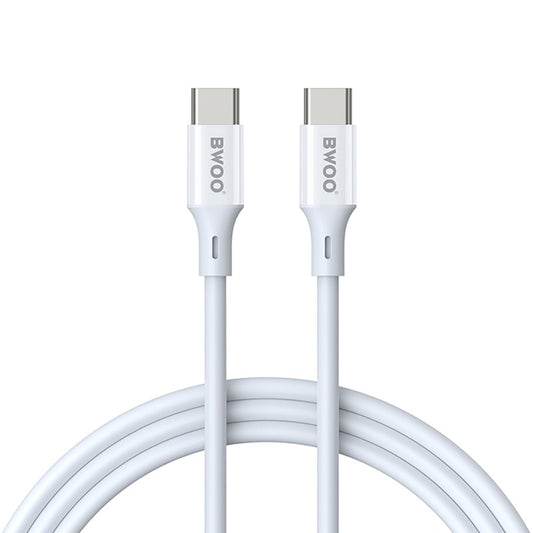 Kabel za podatke i punjenje USB-C - USB-C BWOO X282, 60W, 1m, Bijeli