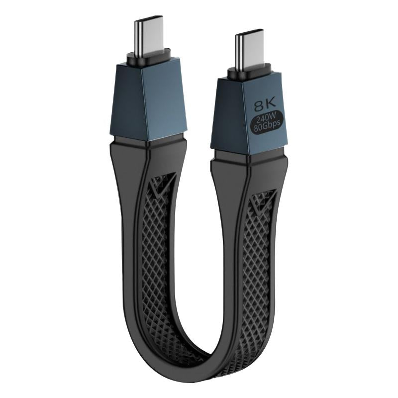 USB-C kabel za podatke i punjenje - USB-C OEM 8K Video, 240W, 0.13m, Crni