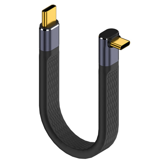 Kabel za podatke i punjenje USB-C - USB-C OEM Angled 8K Video Version 2, 240W, 0.15m, Crni