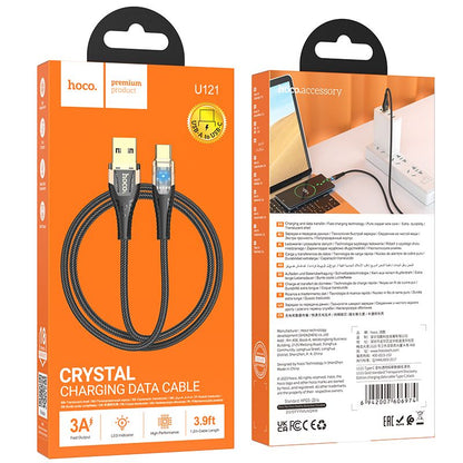 Kabel za podatke i punjenje USB-A - USB-C HOCO U121, 18W, 1.2m, Crni