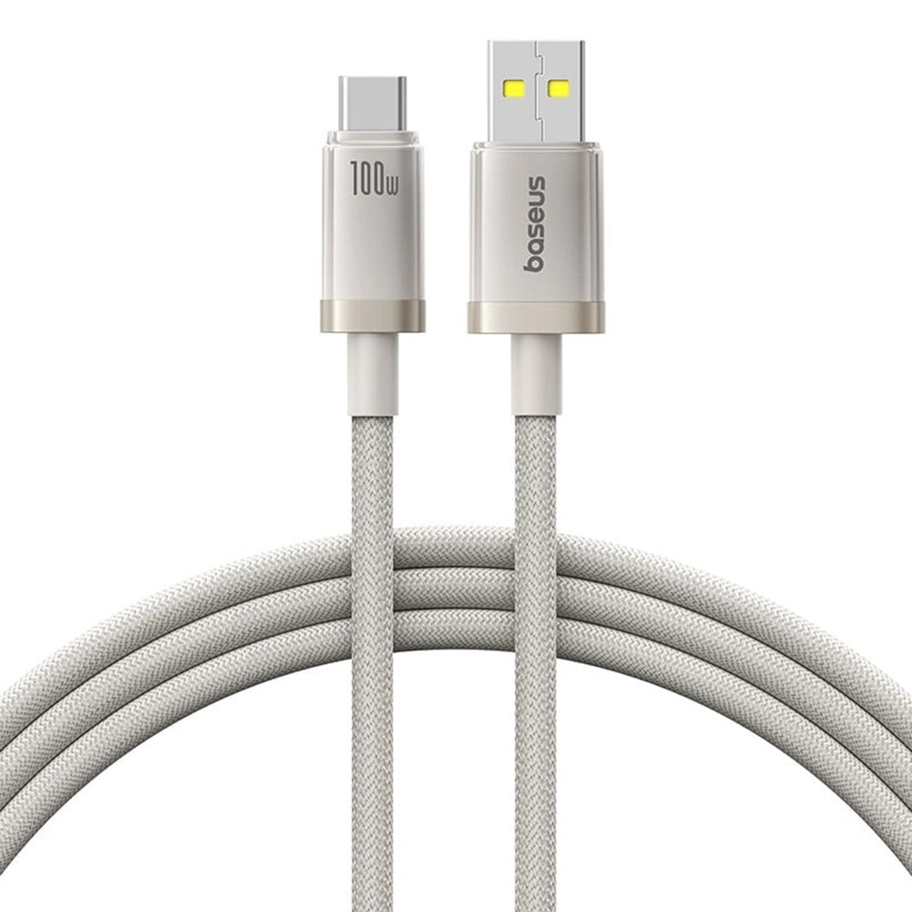 Kabel za podatke i punjenje USB-A - USB-C Baseus Titanium, 100W, 2m, Srebrni P10378102G21-02