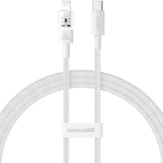 Kabel za prijenos podataka i punjenje USB-C - Lightning Baseus Gem, 20W, 1m, Bijeli P10373001211-00