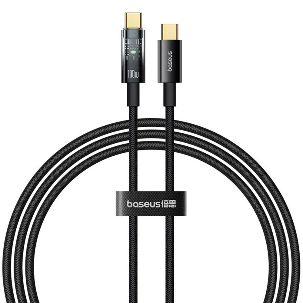Kabel za prijenos podataka i punjenje USB-C - USB-C Baseus Explorer, 100W, 1m, Crni P10319703111-00