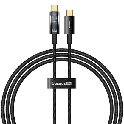 Kabel za prijenos podataka i punjenje USB-C - USB-C Baseus Explorer, 100W, 1m, Crni P10319703111-00