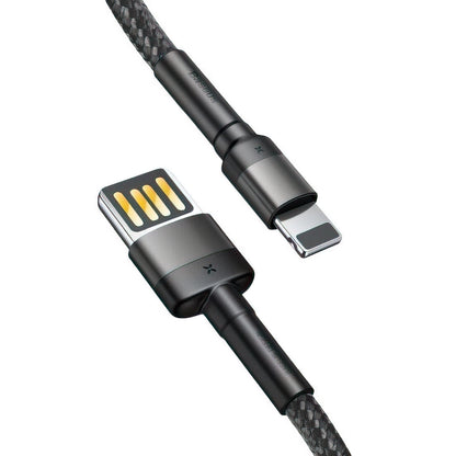 Kabel za podatke i punjenje USB-A - Lightning Baseus Cafule Special Edition, 18W, 1m, Sivi CALKLF-GG1