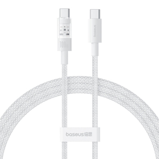 Kabel za prijenos podataka i punjenje USB-C - USB-C Baseus Gem, 100W, 2m, Bijeli P10373000211-01