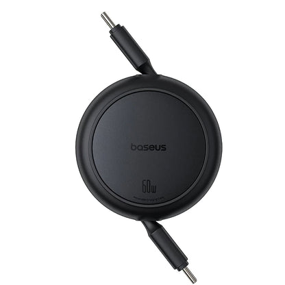 Kabel za podatke i punjenje USB-C - USB-C Baseus Free2Pull Mini Retractable, 60W, 1m, Crni P10364500111-01