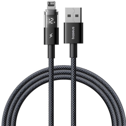 Kabel za podatke i punjenje USB-A - Lightning Baseus Display 2, 18W, 1m, Crni P10382700121-00