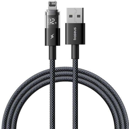 Kabel za podatke i punjenje USB-A - Lightning Baseus Display 2, 18W, 1m, Crni P10382700121-00