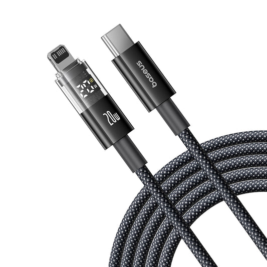 Kabel za podatke i punjenje USB-C - Lightning Baseus Display 2, 20W, 2m, Crni P10382703121-01