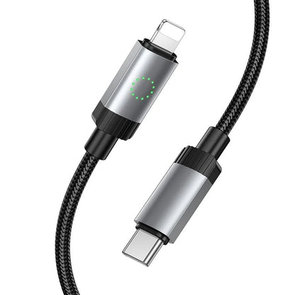 USB-C - Lightning HOCO X117 kabel za prijenos podataka i punjenje, 27W, 1m, Crna