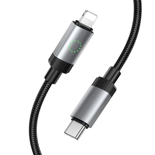 USB-C - Lightning HOCO X117 kabel za prijenos podataka i punjenje, 27W, 1m, Crna