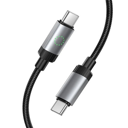 Kabel za podatke i punjenje USB-C - USB-C HOCO X117, 60W, 1m, Crni