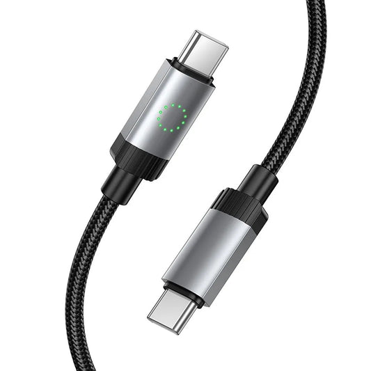 Kabel za podatke i punjenje USB-C - USB-C HOCO X117, 60W, 1m, Crni
