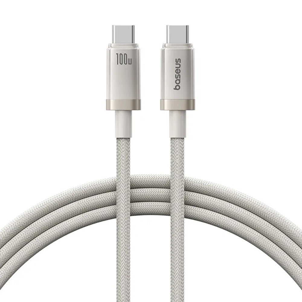 Kabel za podatke i punjenje USB-C - USB-C Baseus Titanium, 100W, 1m, Srebrni P10378100G21-00
