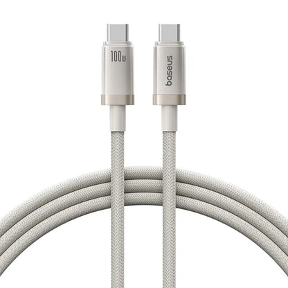 Kabel za podatke i punjenje USB-C - USB-C Baseus Titanium, 100W, 1m, Srebrni P10378100G21-00