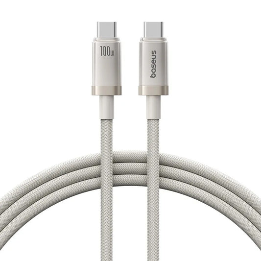 Kabel za podatke i punjenje USB-C - USB-C Baseus Titanium, 100W, 1m, Srebrni P10378100G21-00