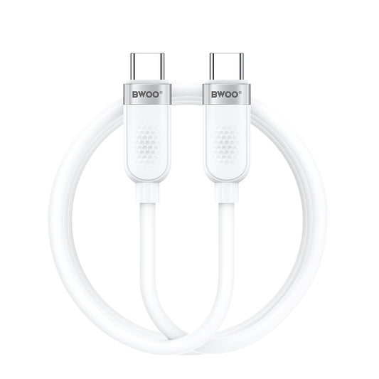 Kabel za podatke i punjenje USB-C - USB-C BWOO BO-X315C, 100W, 1m, Bijeli