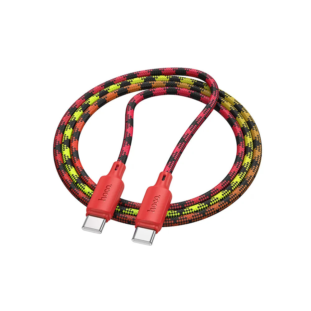 Kabel za podatke i punjenje USB-C - USB-C HOCO X116, 60W, 1m, Crveni