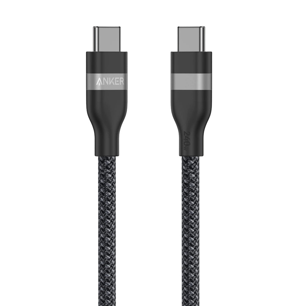 Kabel za prijenos podataka i punjenje USB-C - USB-C Anker, 240W, 0.9m, Crni A82E2H11