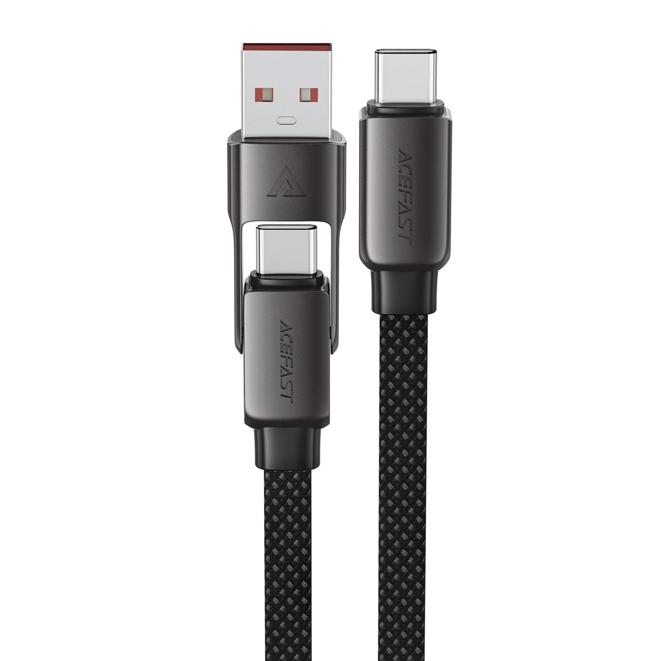 Kabel za podatke i punjenje USB-C - USB-A / USB-C Acefast C13-05, 60W, 0.2m, Crni