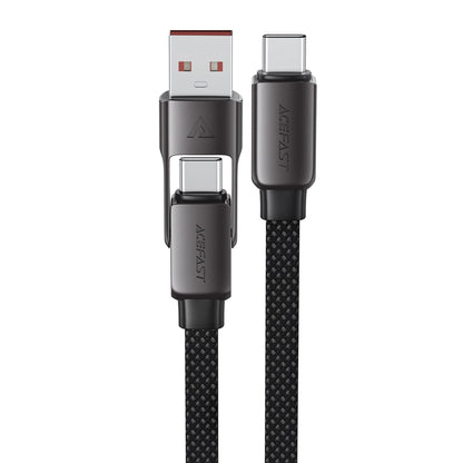 Kabel za podatke i punjenje USB-C - USB-A / USB-C Acefast C13-05, 60W, 0.2m, Crni