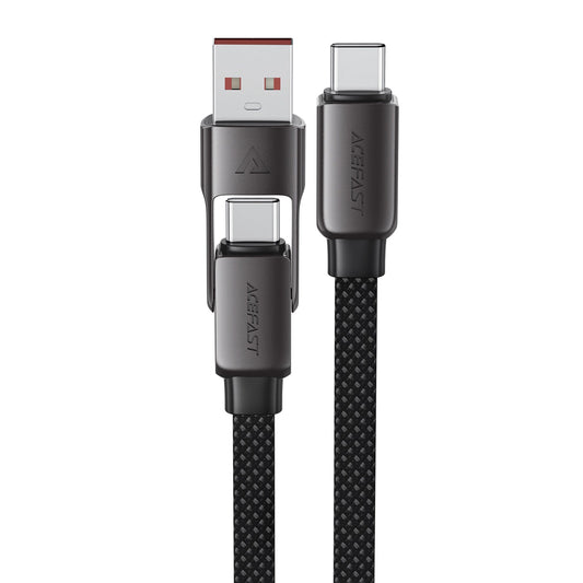 Kabel za podatke i punjenje USB-C - USB-A / USB-C Acefast C13-05, 60W, 0.2m, Crni