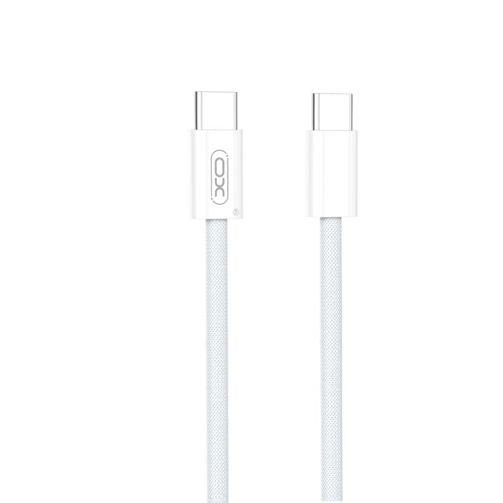 Kabel za podatke i punjenje USB-C - USB-C XO Design NB-Q260B, 60W, 1.5m, Bijeli