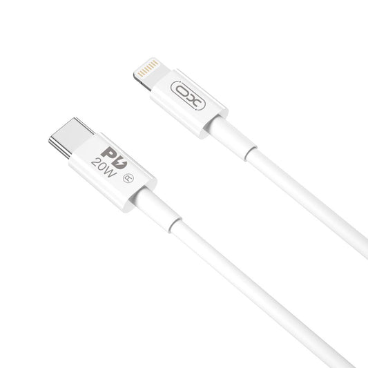 Kabel za podatke i punjenje USB-C - Lightning XO Design NB-Q189B, 20W, 2m, Bijeli