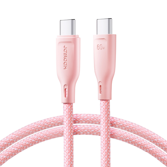 Kabel za podatke i punjenje USB-C - USB-C Joyroom S-A34, 60W, 1m, Roza