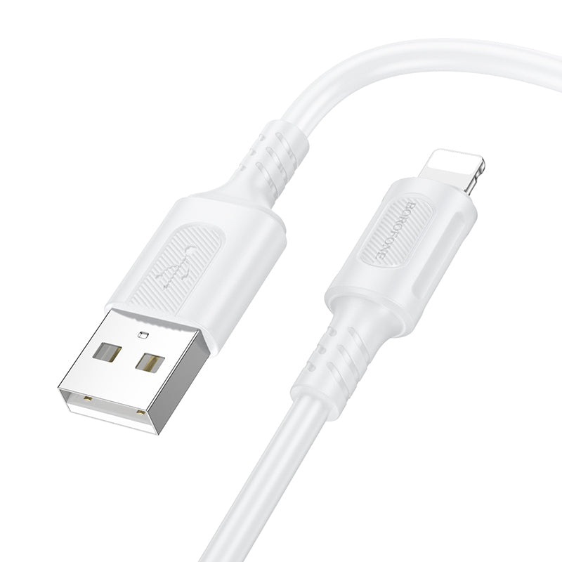Kabel za podatke i punjenje USB-A - Lightning Borofone BX111 Feliz, 18W, 1m, Bijeli