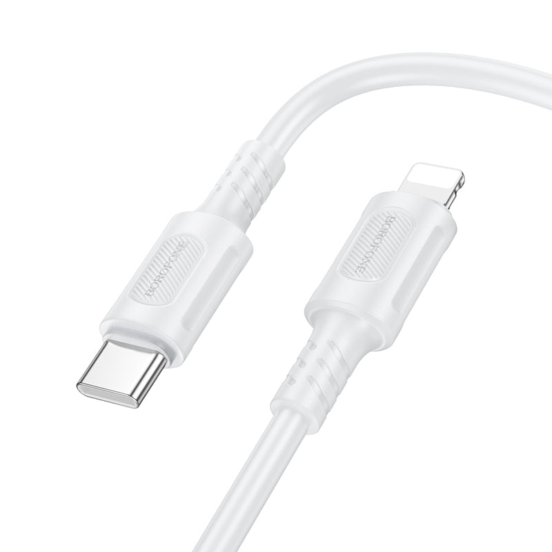 Kabel za podatke i punjenje USB-C - Lightning Borofone BX111 Feliz, 27W, 1m, Bijeli