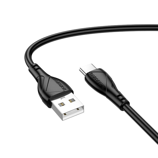 Kabel za podatke i punjenje USB-A - USB-C Borofone BX121 Energy, 18W, 1m, Crni