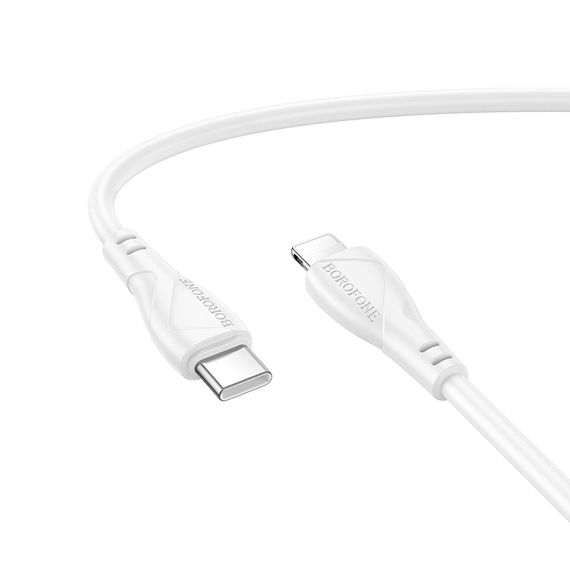 Kabel za prijenos podataka i punjenje USB-C - USB-C Borofone BX121 Energy, 60W, 1m, Bijeli