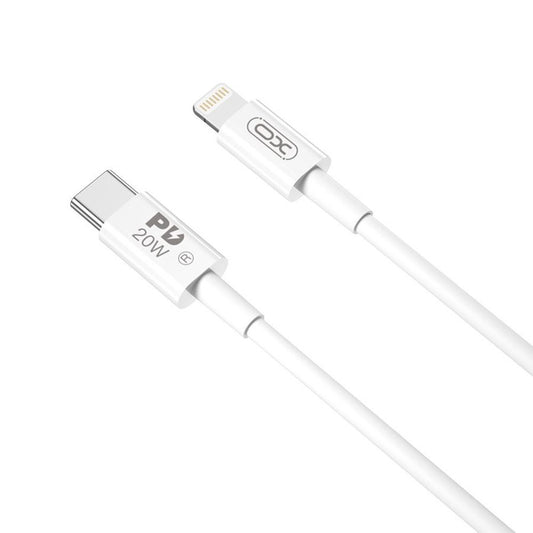 Kabel za podatke i punjenje USB-C - Lightning XO Design NB-Q189A, 20W, 1m, Bijeli