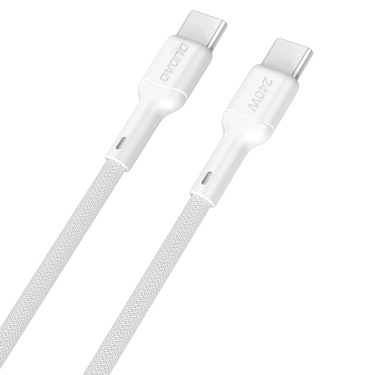 Kabel za podatke i punjenje USB-C - USB-C Dudao L9C Max, 240W, 2m, Bijeli