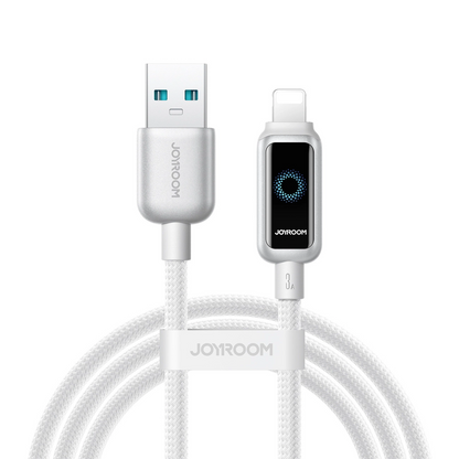 Kabel za podatke i punjenje USB-A - Lightning Joyroom S-A55 StarFlight Display, 18W, 1.2m, Bijeli