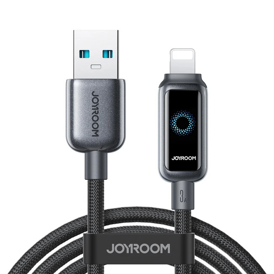 Kabel za podatke i punjenje USB-A - Lightning Joyroom S-A55 StarFlight Display, 18W, 1.2m, Crni