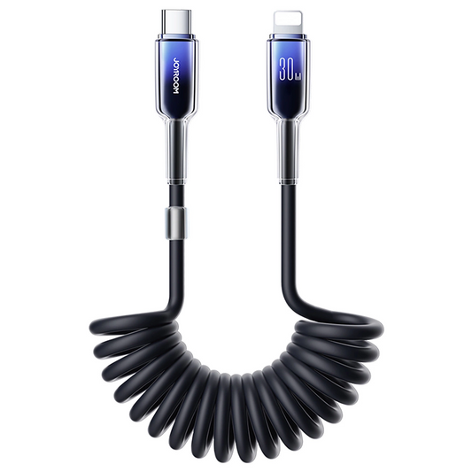 Kabel za podatke i punjenje USB-C - Lightning Joyroom S-A43 Crystal, 30W, 1.5m, Crni