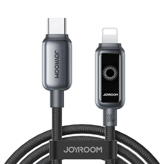 Kabel za podatke i punjenje USB-C - Lightning Joyroom S-A55 StarFlight Display, 30W, 1.2m, Crni
