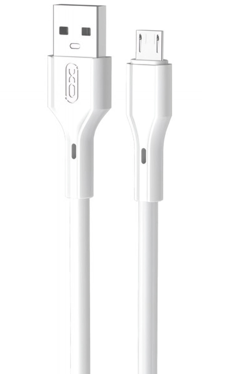 Kabel za podatke i punjenje USB-A - microUSB XO Design NB230, 18W, 1m, Bijeli