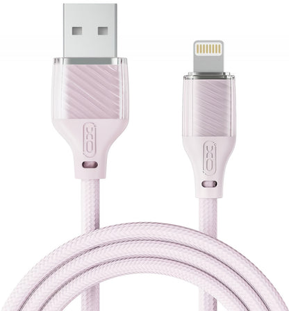 Kabel za podatke i punjenje USB-A - Lightning XO Design NB291, 18W, 1m, Roza