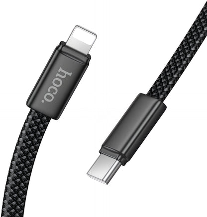 Kabel za podatke i punjenje USB-C - Lightning HOCO X125, 30W, 1m, Crni