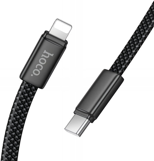 Kabel za podatke i punjenje USB-C - Lightning HOCO X125, 30W, 1m, Crni