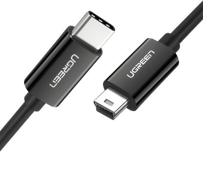 Kabel za podatke i punjenje USB-C - miniUSB UGREEN US242, 18W, 1m, Crni