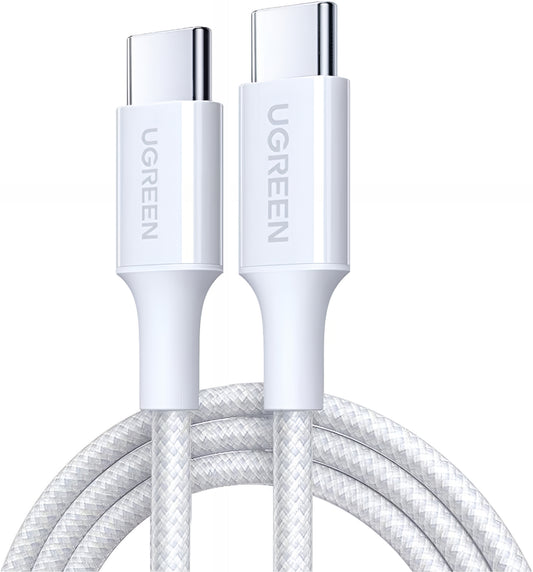 Kabel za podatke i punjenje USB-C - USB-C UGREEN L501, 60W, 2m, Bijeli