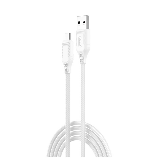 Kabel za podatke i punjenje USB-A - microUSB XO Design NB235, 18W, 1m, Bijeli