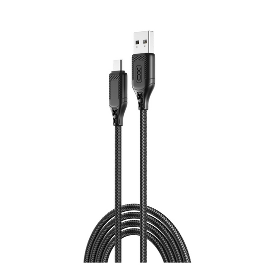 Kabel za podatke i punjenje USB-A - microUSB XO Design NB235, 18W, 1m, Crni
