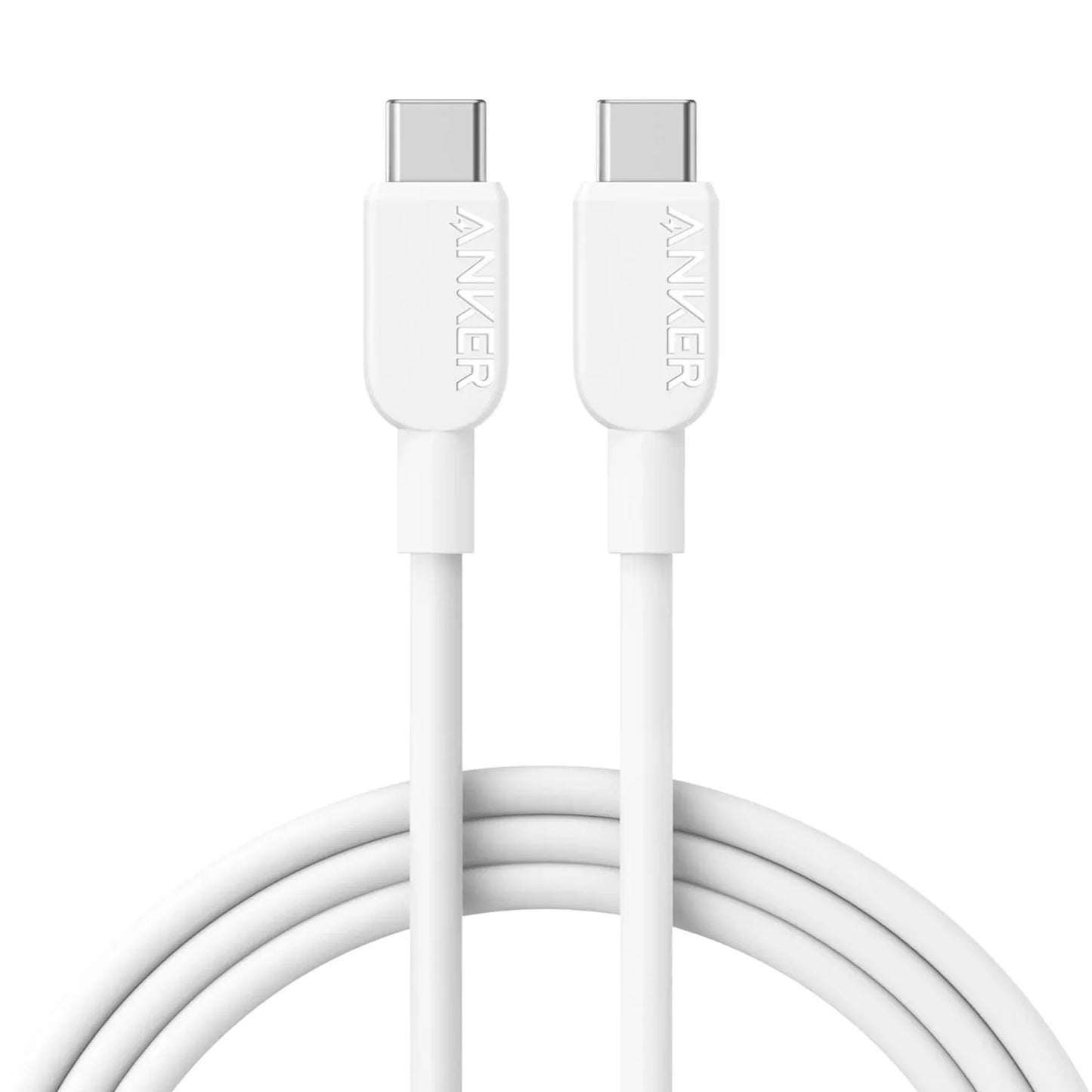 Kabel za prijenos podataka i punjenje USB-C - USB-C Anker 310, 240W, 1.8m, Bijeli A81D6H21